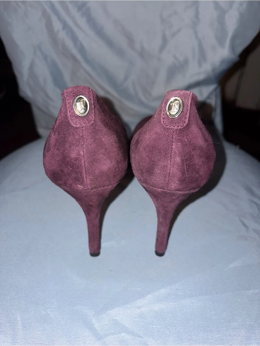 Ivanka Trump Burgundy Suede Round-Toe Pumps size 9.5